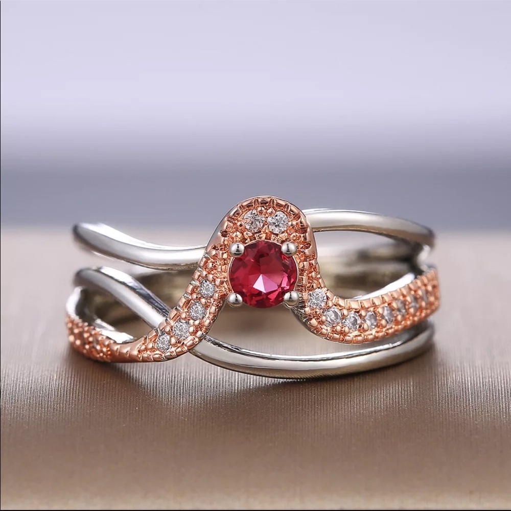 New 925 Silver Dainty Wonderful Sapphire Ring - Picture 3 of 6